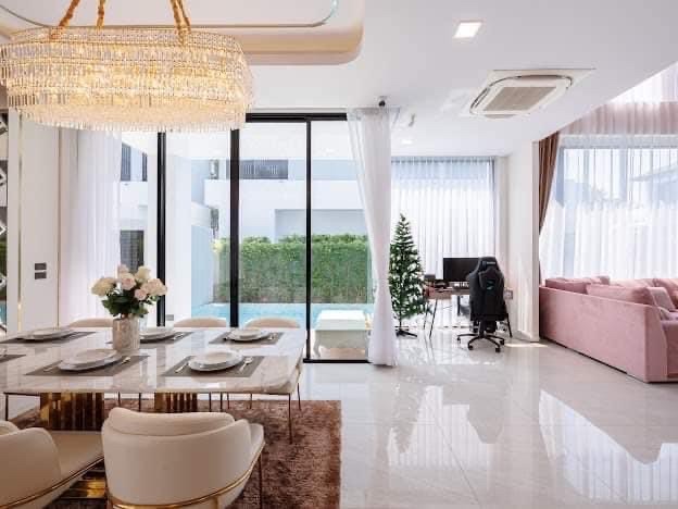 ให้เช่าบ้านหรูตกแต่งสวย พร้อมสระว่ายน้ำส่วนตัว Belgravia bangna